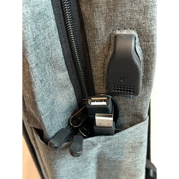 NWOT New Age King Charging Backpack Set Gray - Picture 3 of 4